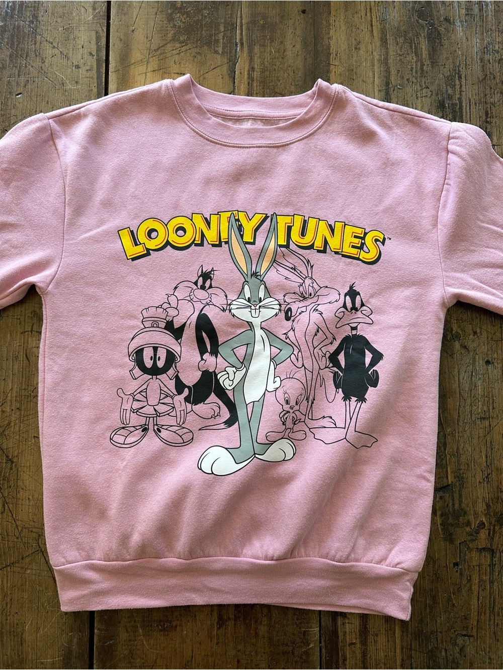 Looney Tunes Pink Bugs Bunny Sweatshirt Extra Small